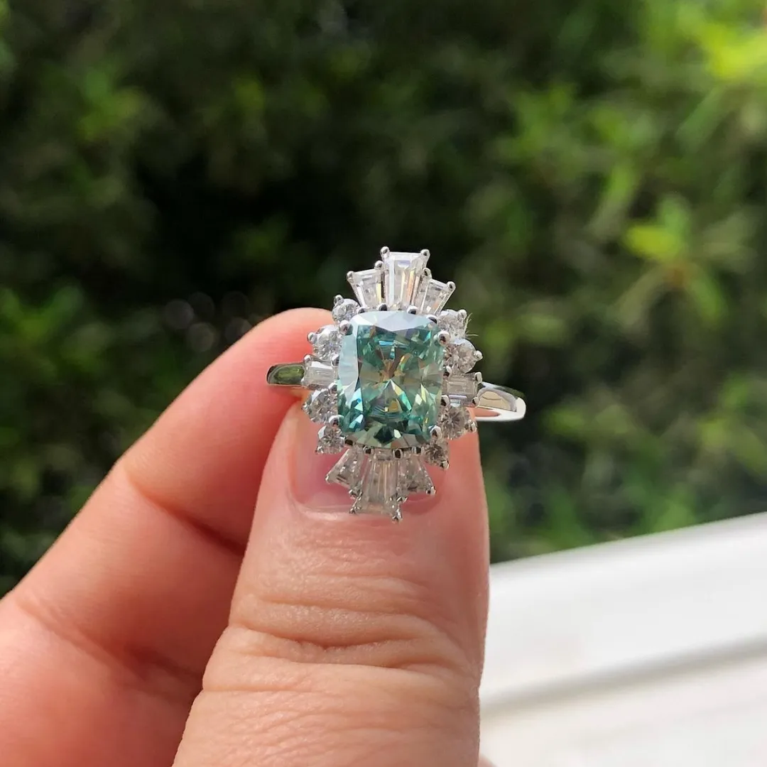 /public/photos/live/Elongated Cushion Cut Baguette Halo Green Moissanite Engagement Ring 779 (1).webp